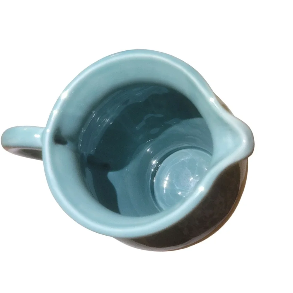 Vintage‎ Turquoise Teleflora Ceramic Vase Made In Portugal 8.5
